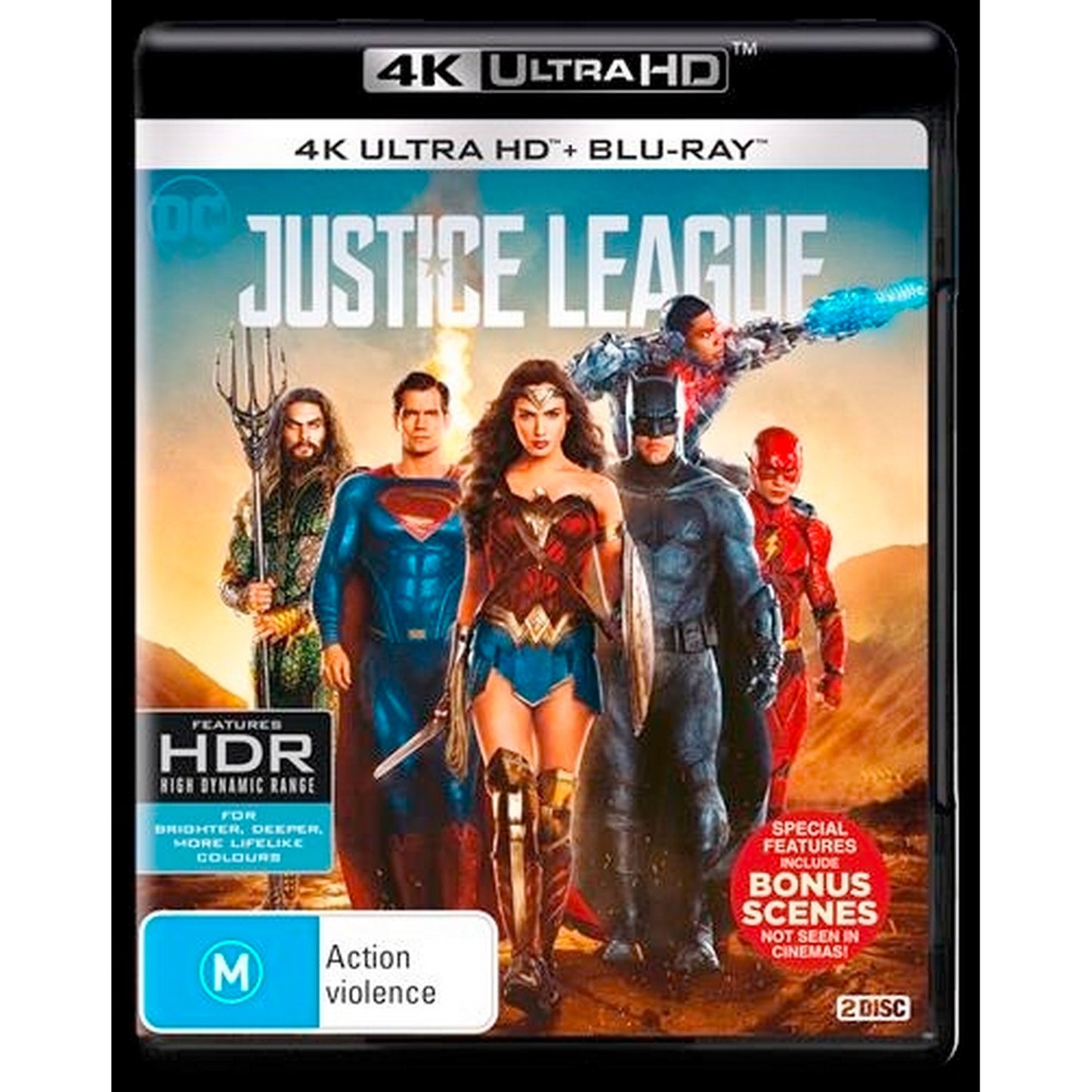 Justice League (2017) 4K UltraHD + Blu-Ray