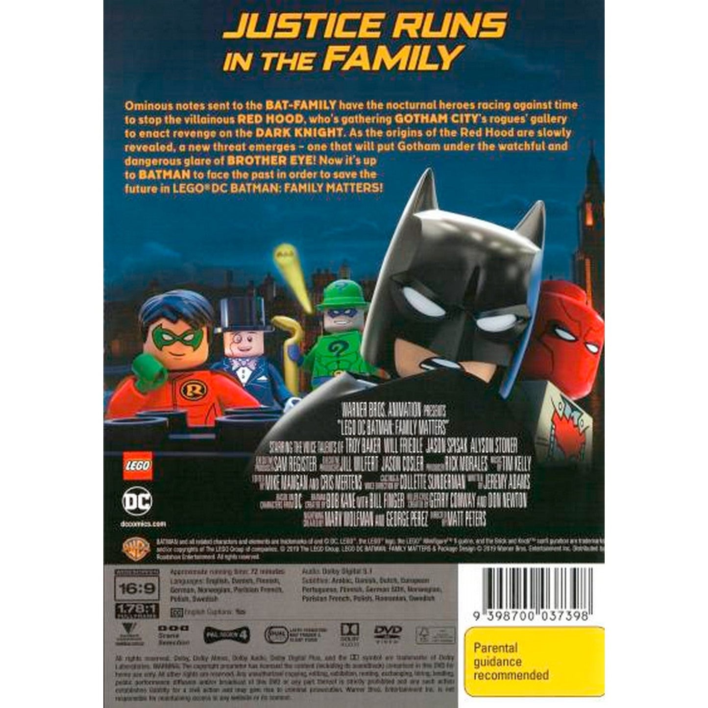 LEGO DC Batman: Family Matters DVD