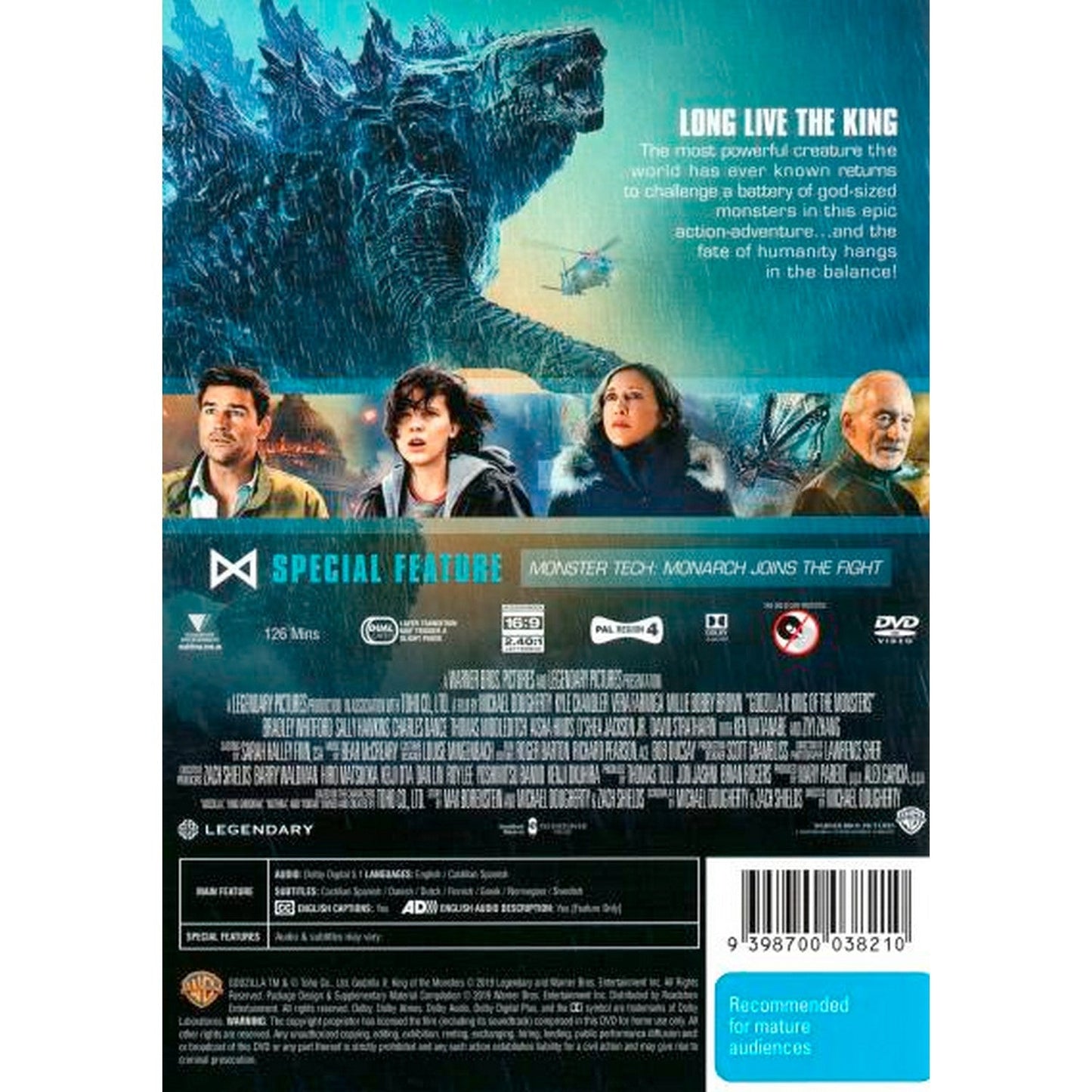 Godzilla II: King of the Monsters DVD