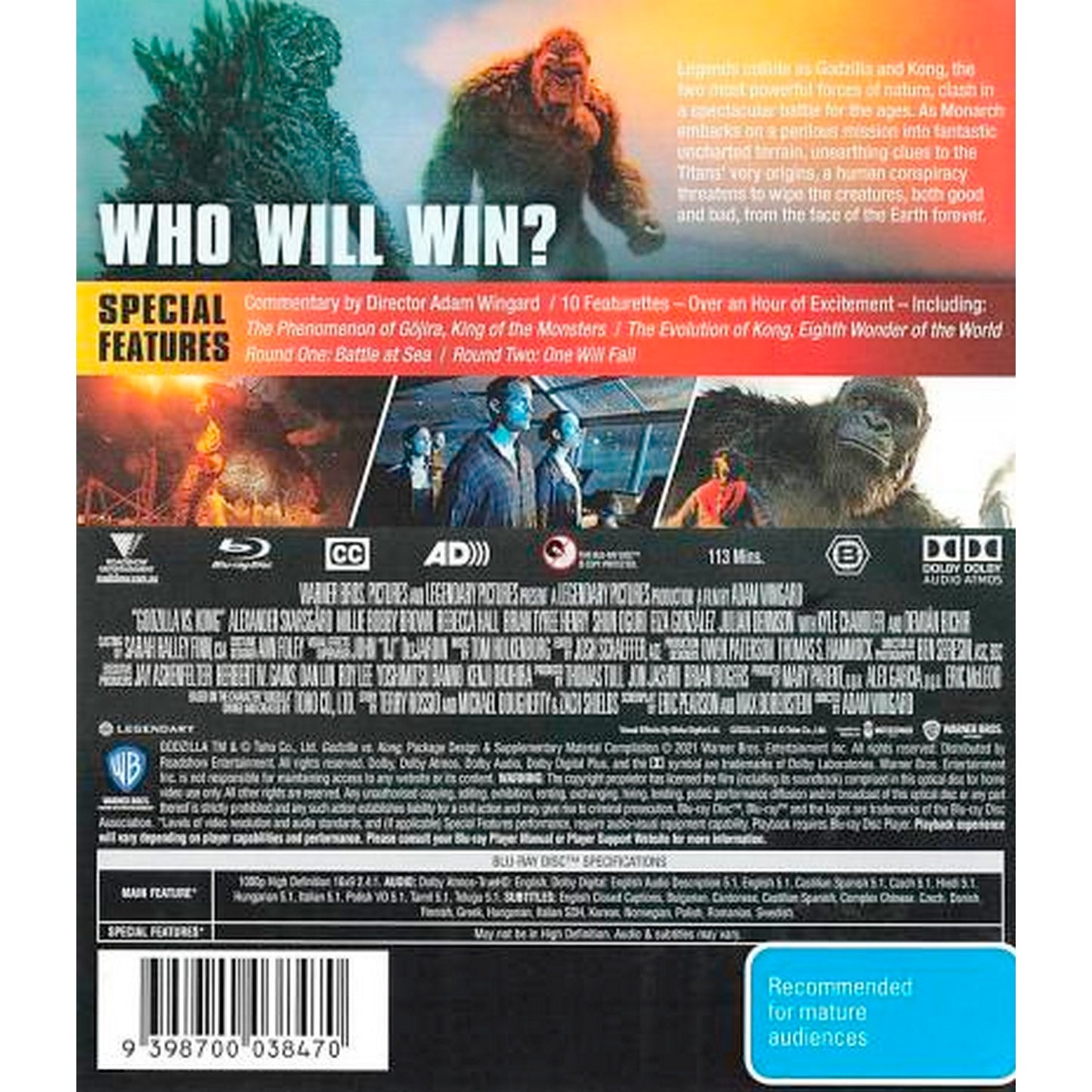 Godzilla vs. Kong Blu-Ray