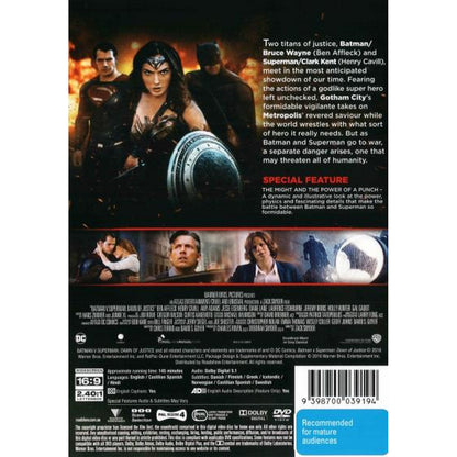 Batman v Superman: Dawn of Justice DVD