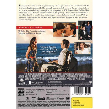 Me Before You DVD