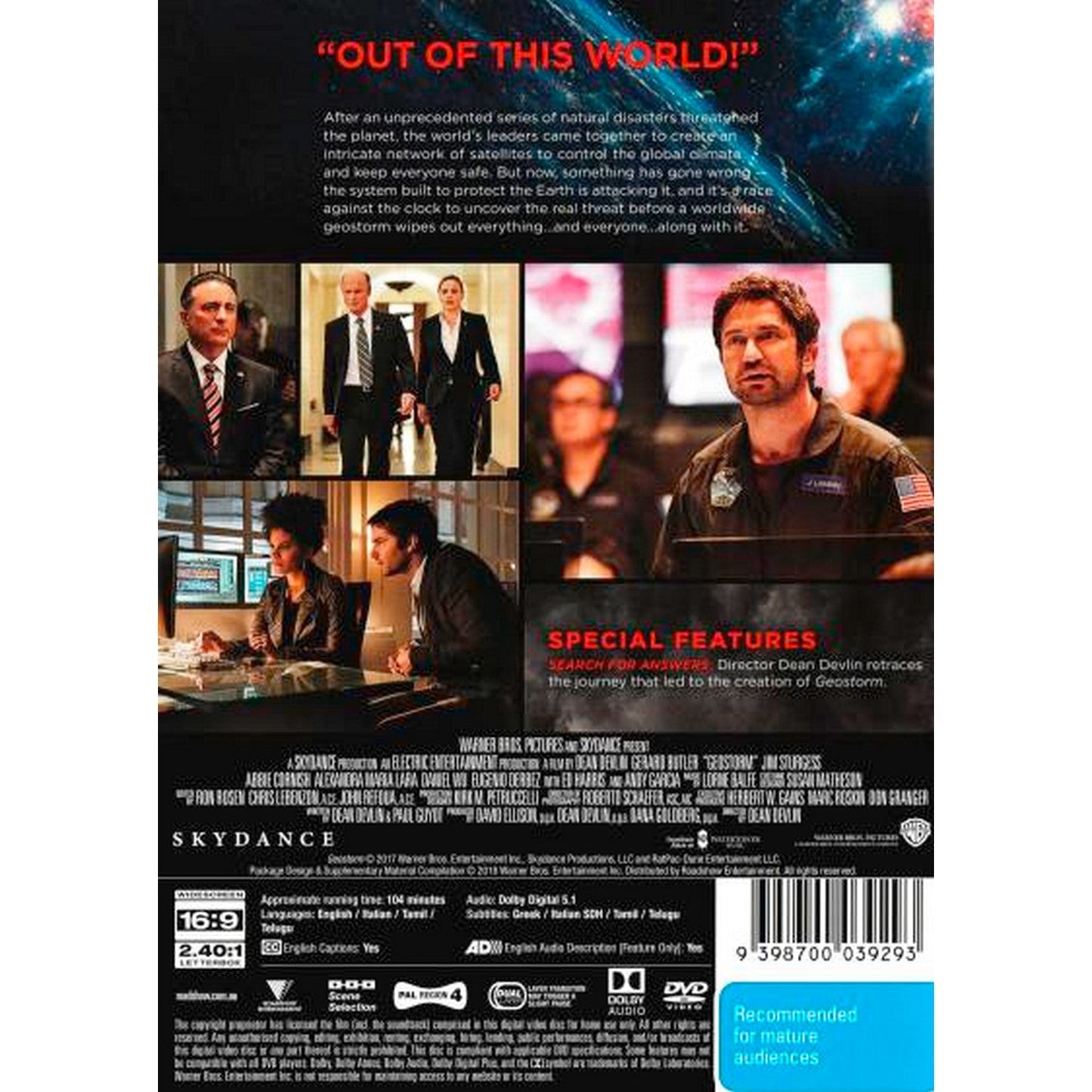 Geostorm DVD