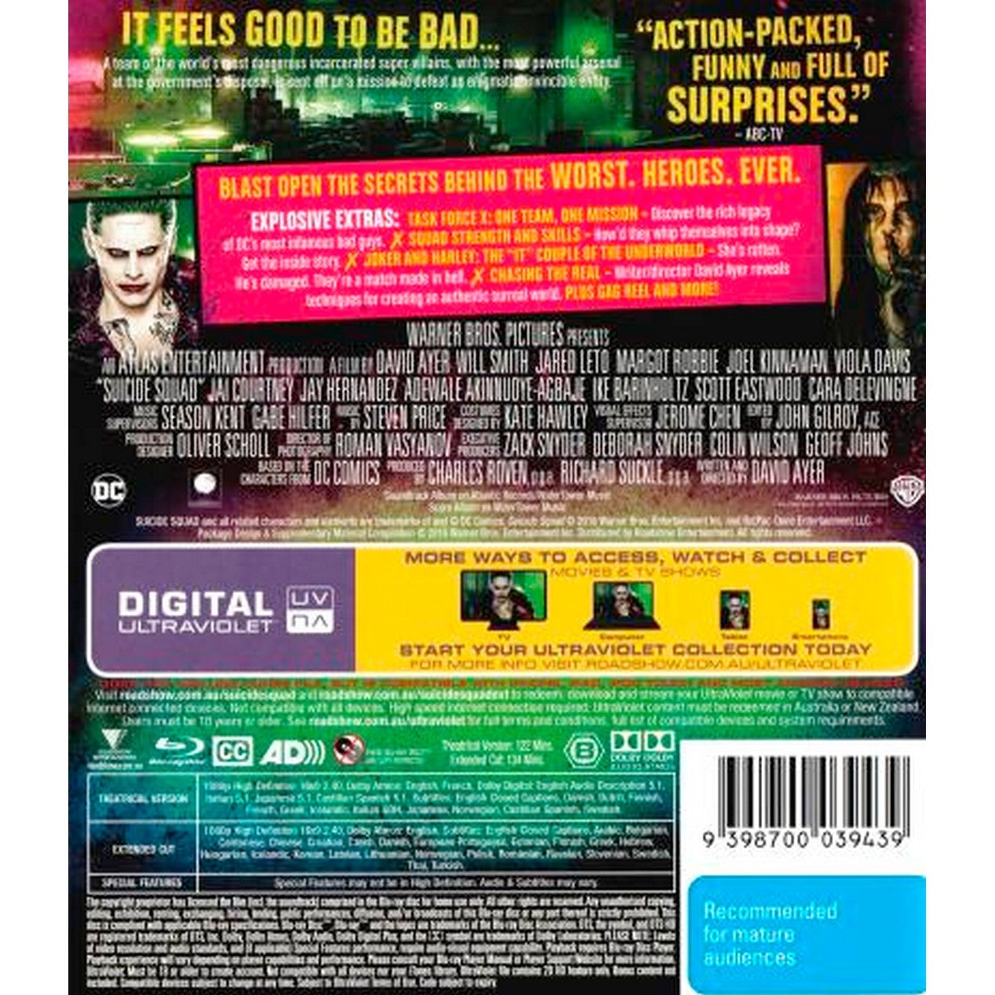 Suicide Squad Blu-Ray