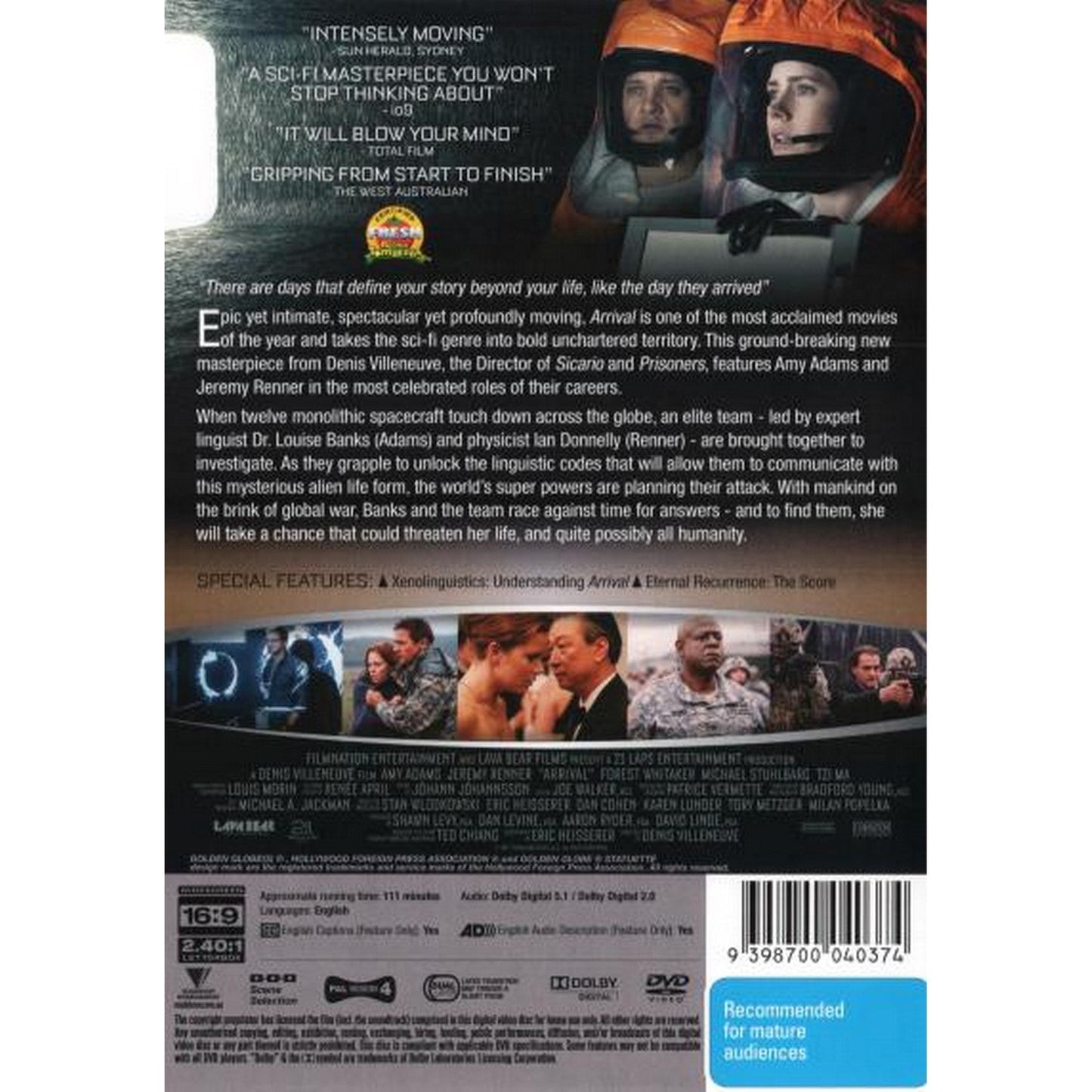 Arrival DVD