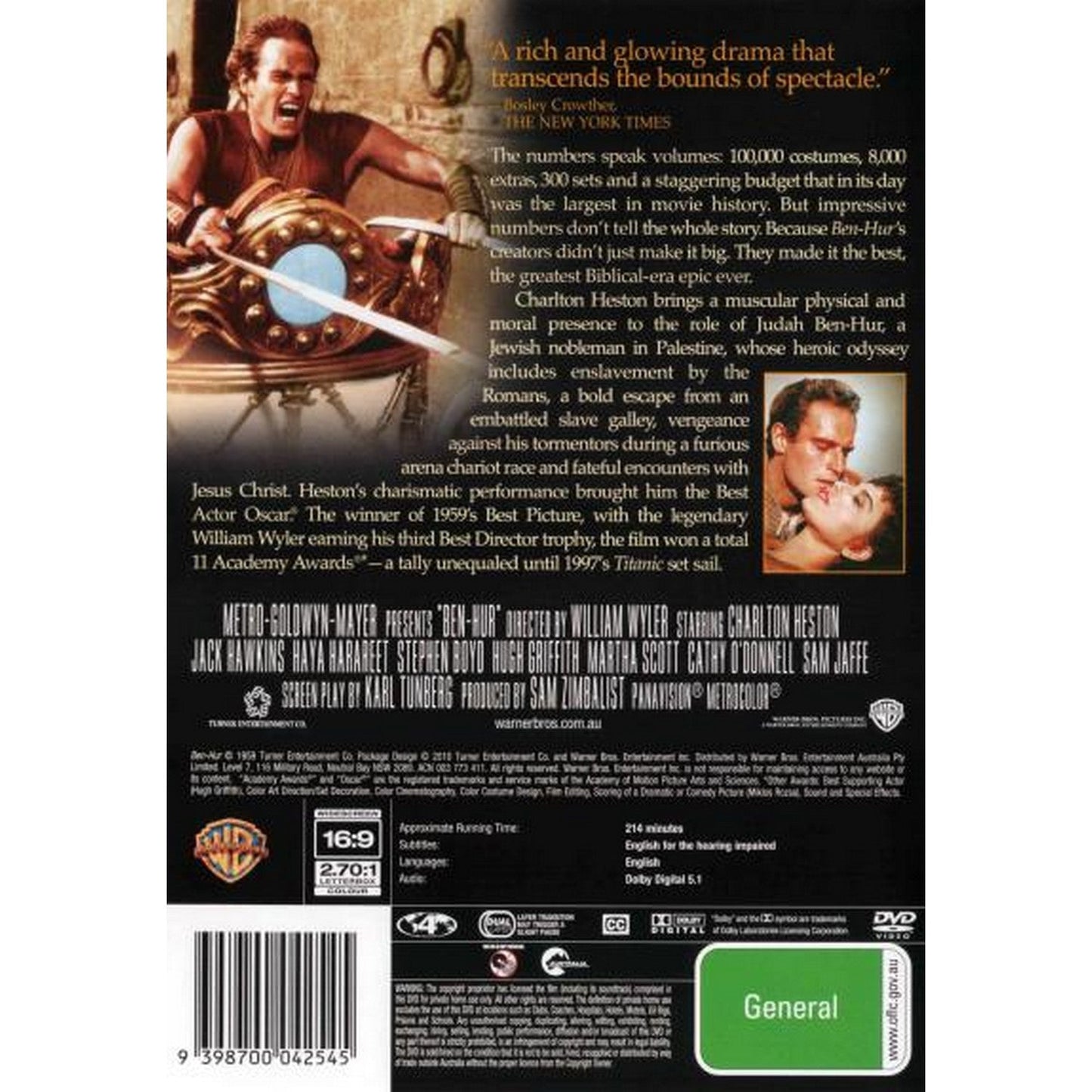 Ben Hur (1959) (William Wyler's) (Classic Collection) DVD