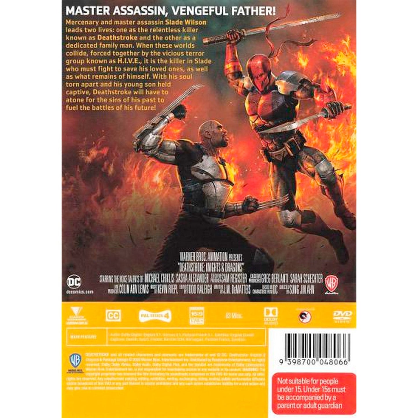 Deathstroke: Knights & Dragons: The Movie DVD