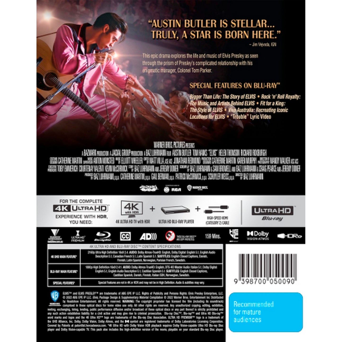 Elvis (2022) 4K UltraHD + Blu-Ray