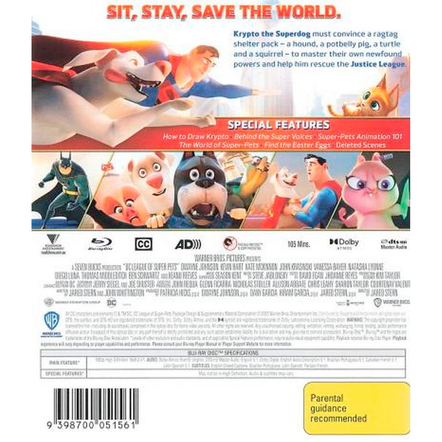 DC League of Super-Pets Blu-Ray