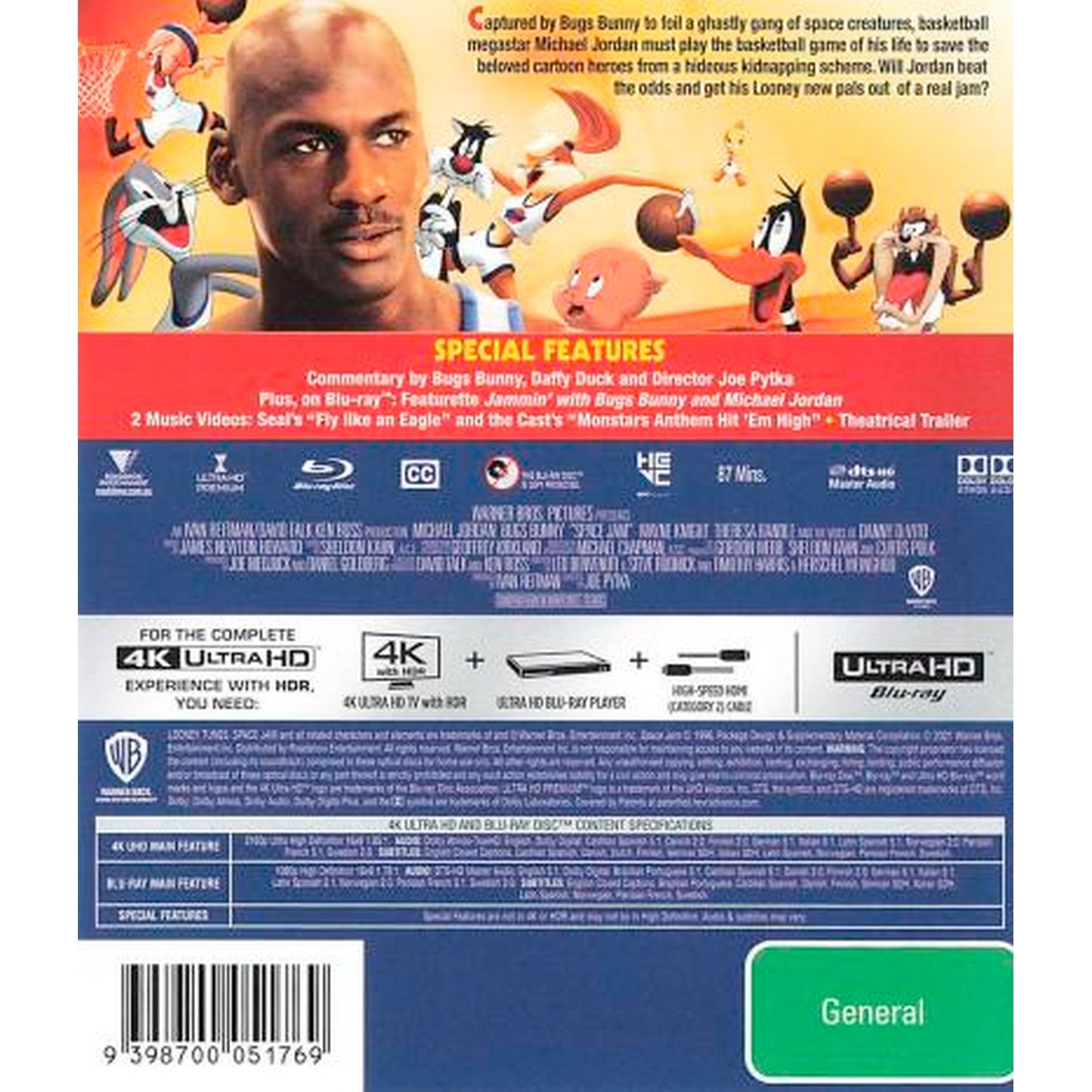 Space Jam 4K UltraHD + Blu-Ray