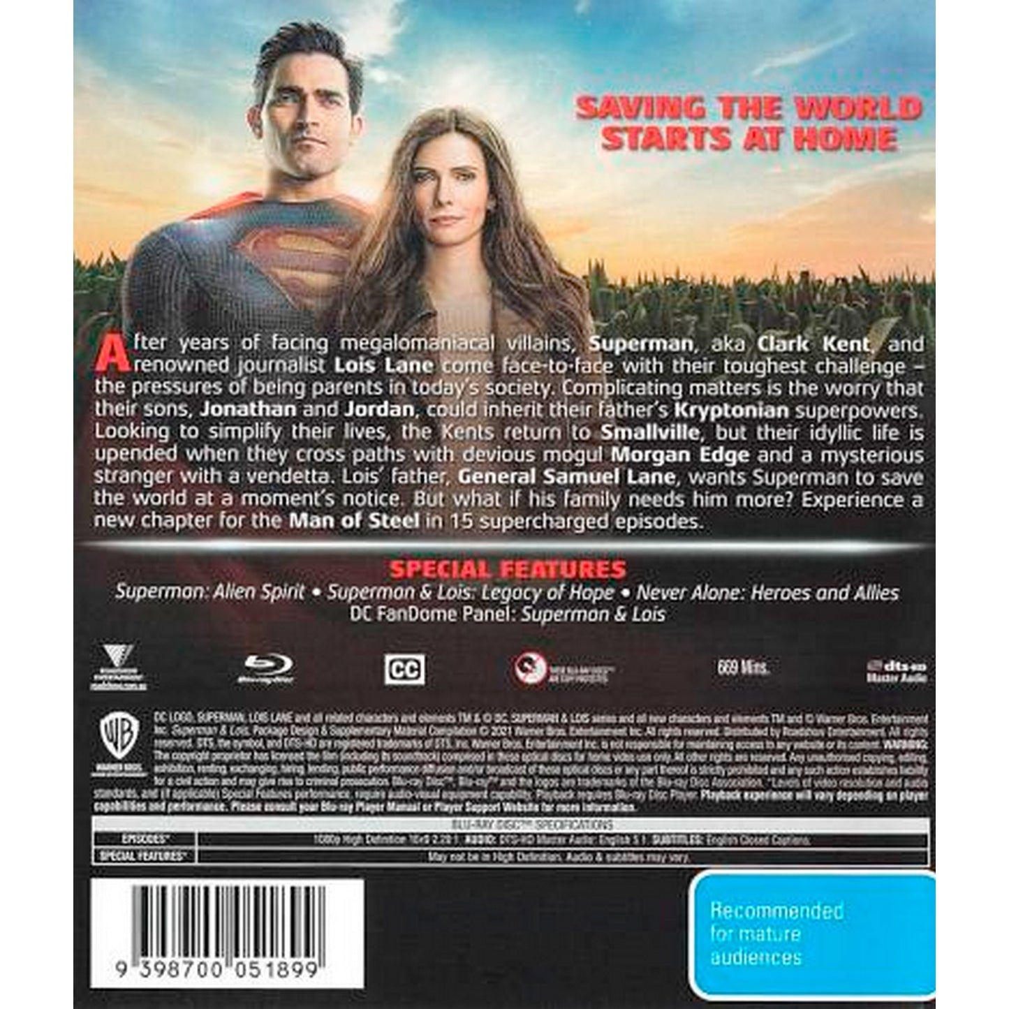 Superman & Lois: Season 1 Blu-Ray