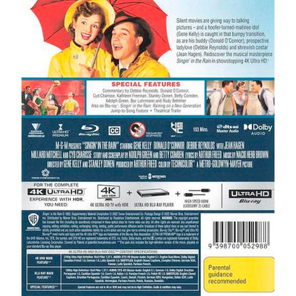 Singin' In The Rain 4K UltraHD + Blu-Ray