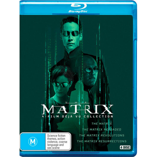 The Matrix 4-Film Deja Vu Collection (The Matrix / The Matrix: Reloaded / The Matrix: Revolutions / The Matrix: Resurrections) Blu-Ray