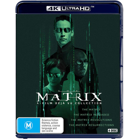 The Matrix 4-Film Deja Vu Collection (The Matrix / The Matrix: Reloaded / The Matrix: Revolutions / The Matrix: Resurrections) Blu-Ray