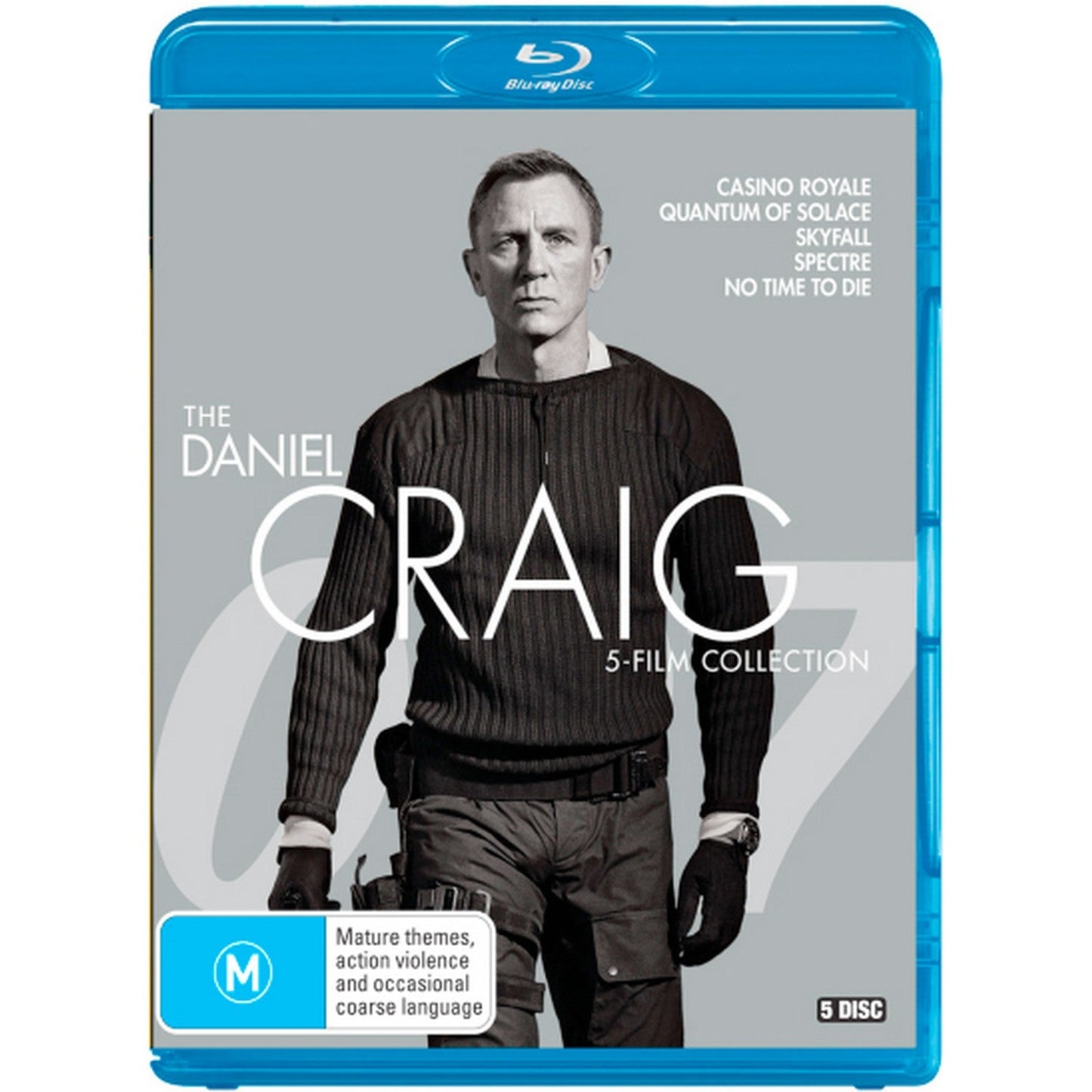 The Daniel Craig 5-Film Collection (Casino Royale / Quantum of Solace / Skyfall / Spectre / No Time to Die) Blu-Ray