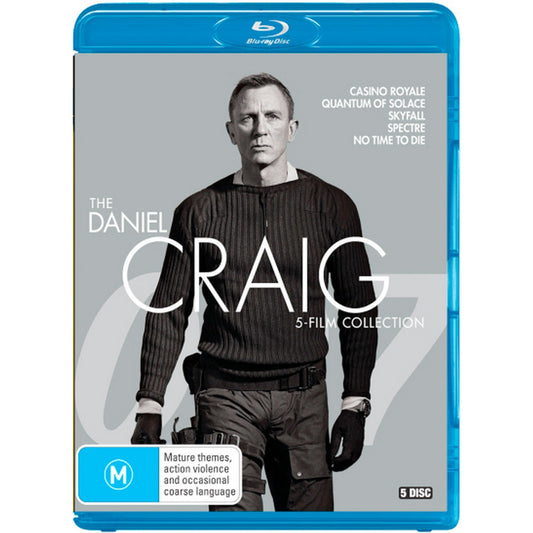 The Daniel Craig 5-Film Collection (Casino Royale / Quantum of Solace / Skyfall / Spectre / No Time to Die) Blu-Ray