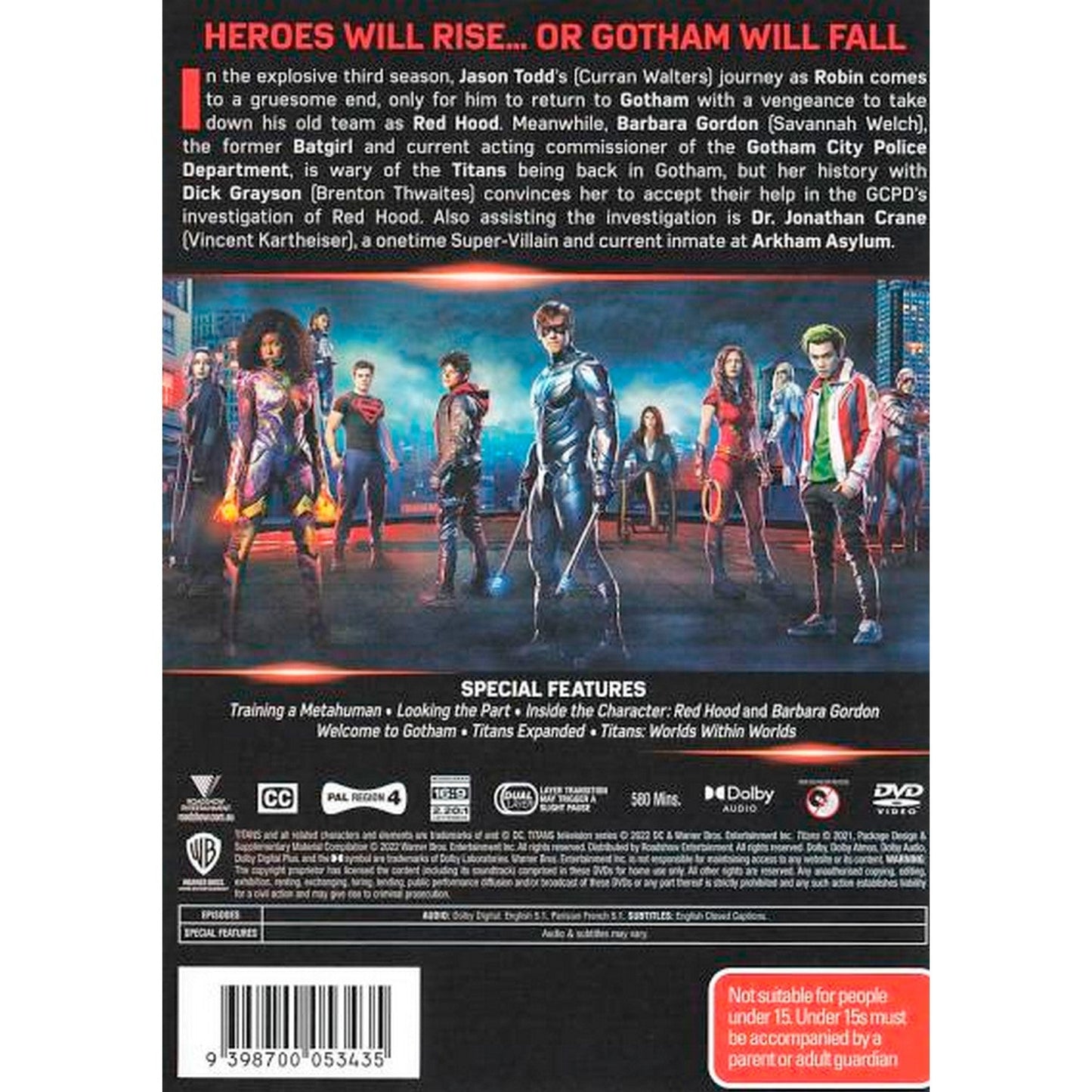 Titans: Season 3 DVD