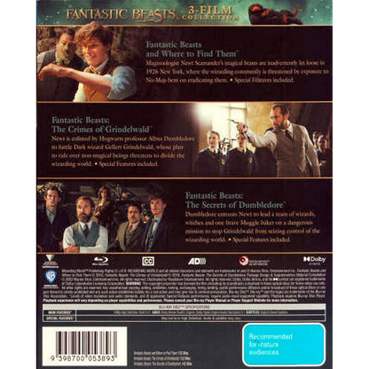 Fantastic Beasts: 3 Film Collection (Fantastic Beasts and Where to Find Them / The Crimes of Grindelwald / The Secrets of Dumbledore) Blu-Ray