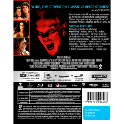 The Lost Boys 4K UltraHD + Blu-Ray