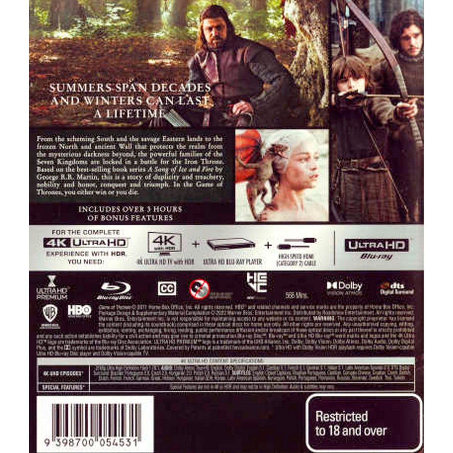 Game of Thrones: Season 1 4K UltraHD (New Packaging)