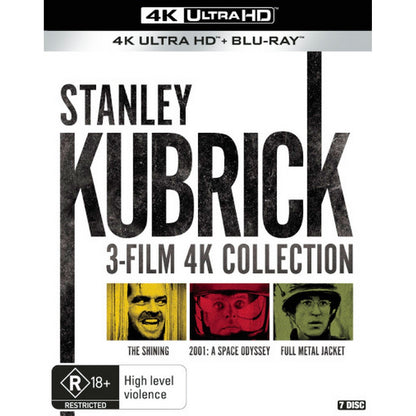 Stanley Kubrick: 3-Film 4K Collection: (The Shining / 2001: A Space Odyssey / Full Metal Jacket) 4K UltraHD + Blu-Ray