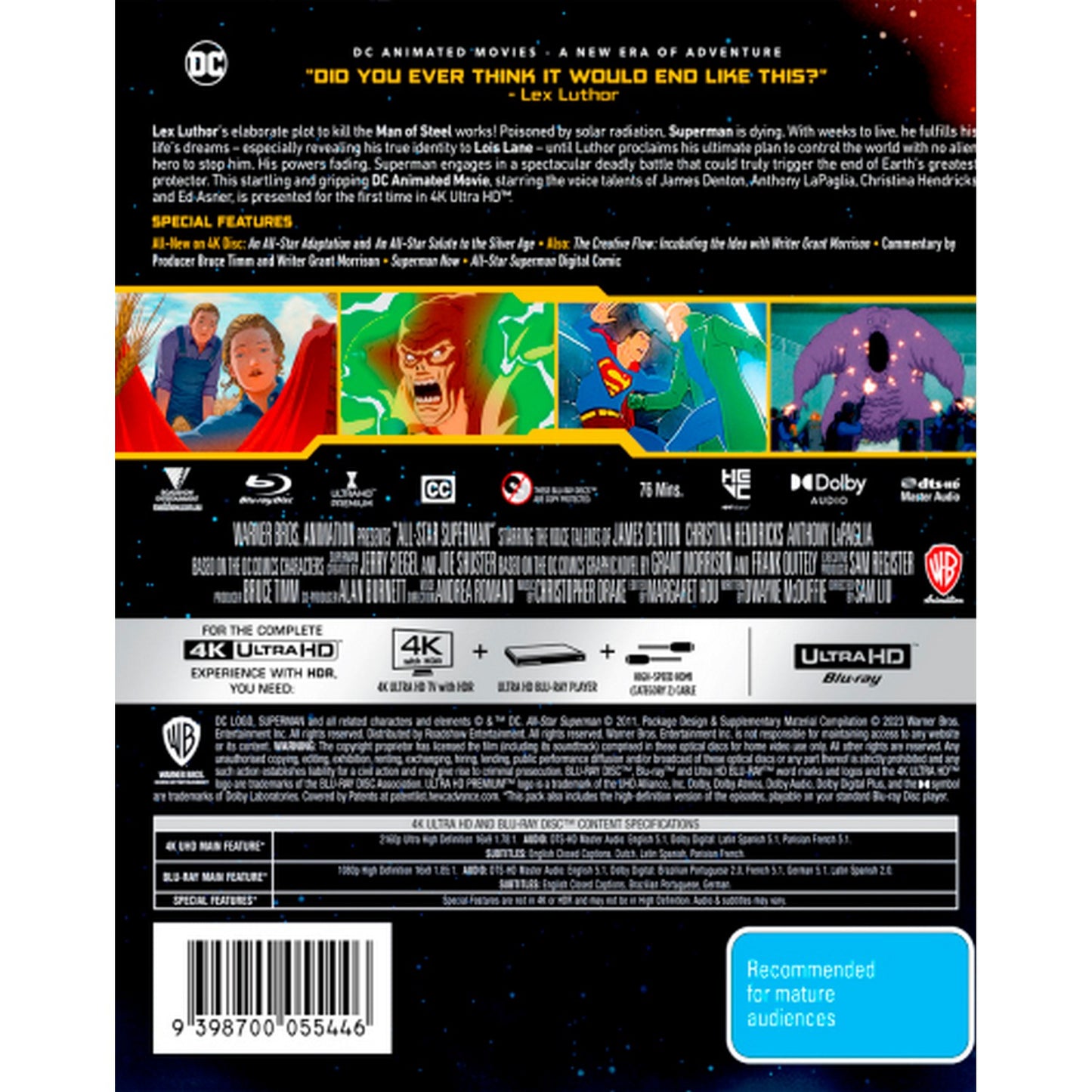 All-Star Superman 4K UltraHD + Blu-Ray