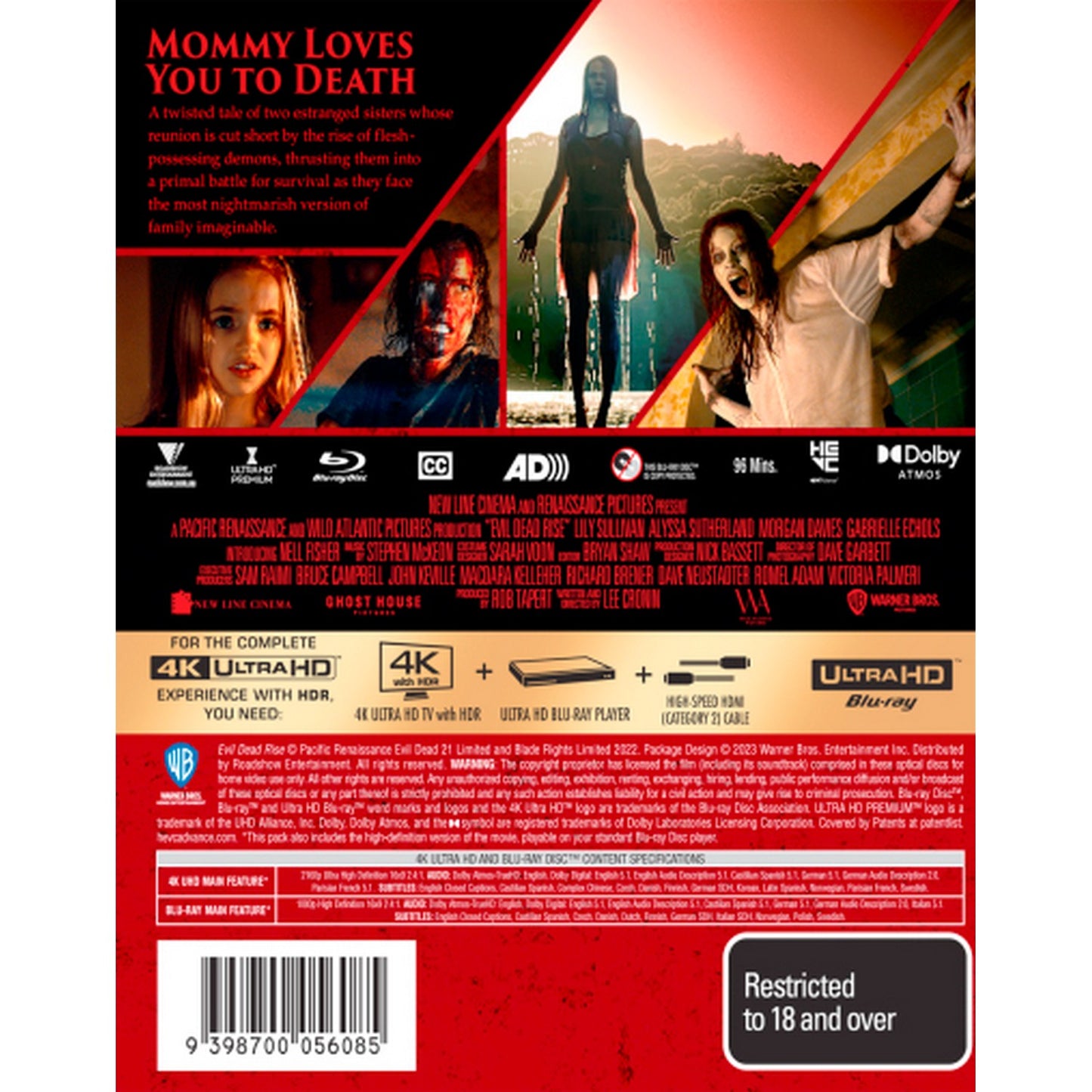 Evil Dead Rise 4K UltraHD + Blu-Ray