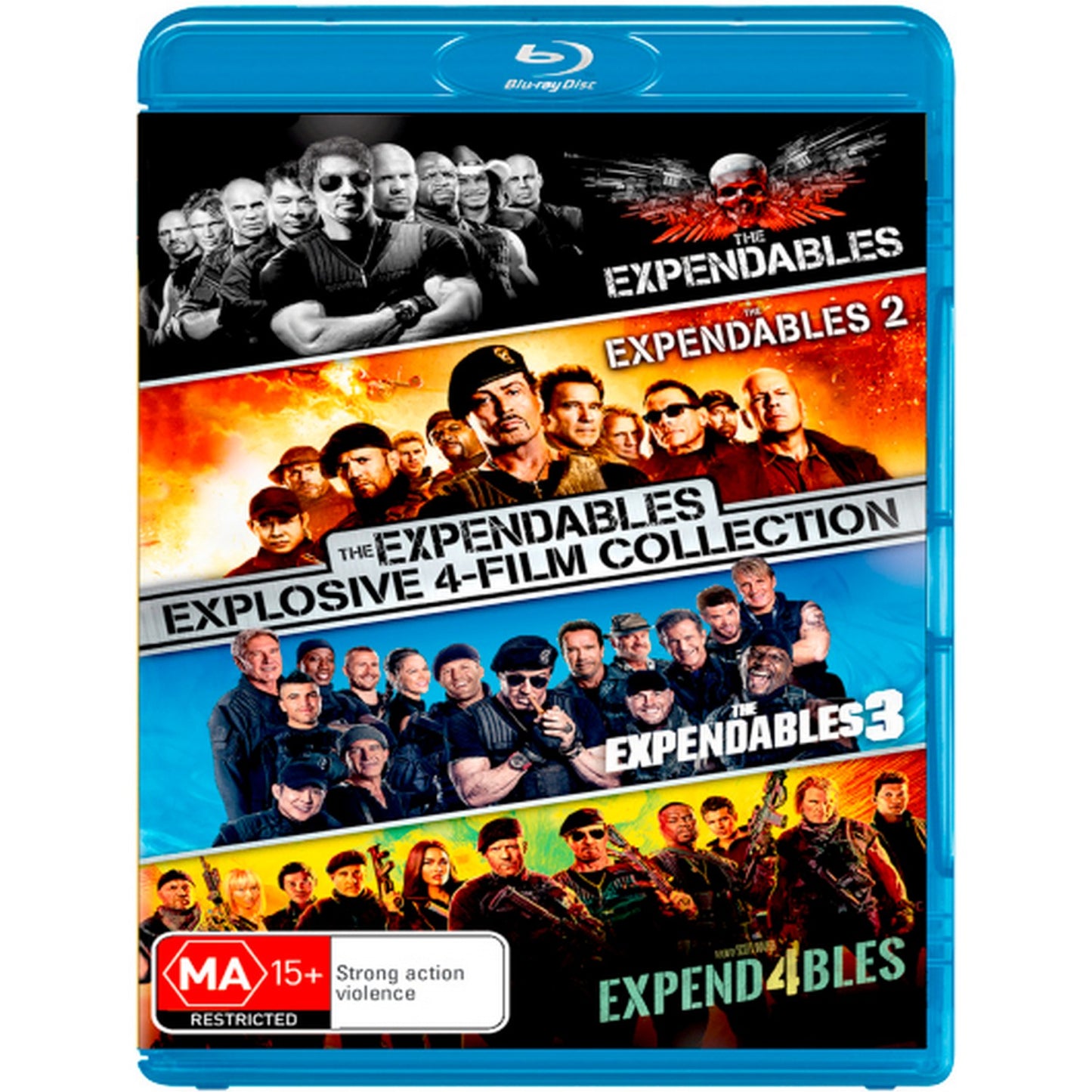 The Expendables: 4-Film Collection (The Expendables / The Expendables 2 / The Expendables 3 / Expend4bles) Blu-Ray