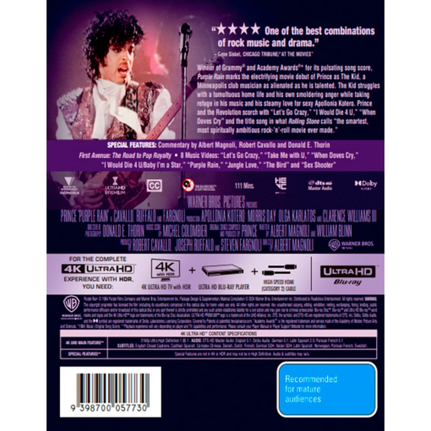 Purple Rain 4K UltraHD