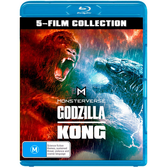 MonsterVerse: 5-Film Collection (Godzilla / Kong: Skull Island / Godzilla: King of the Monsters / Godzilla vs. Kong / Godzilla x Kong: The New Empire) Blu-Ray Box Set