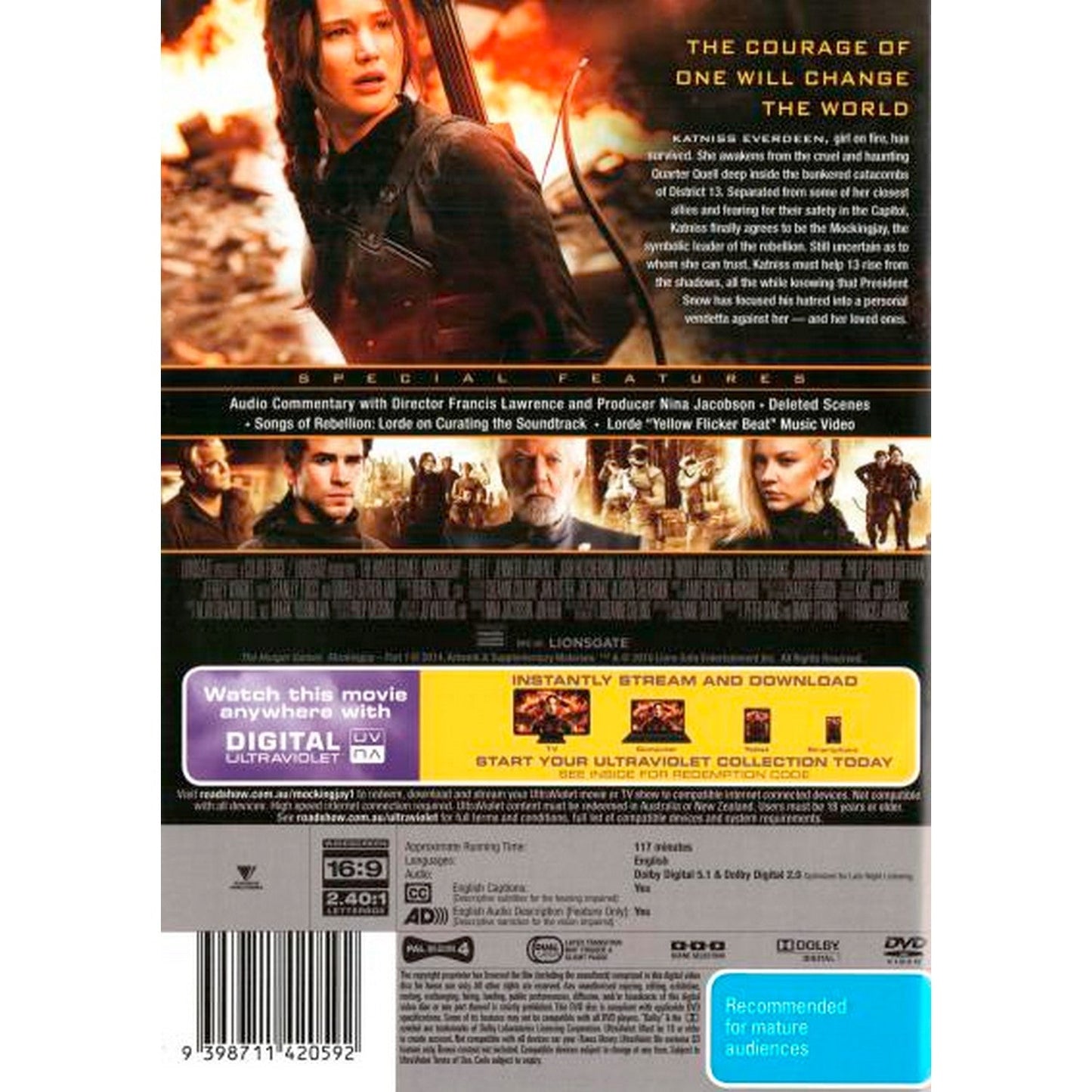 The Hunger Games: Mockingjay Part 1 DVD