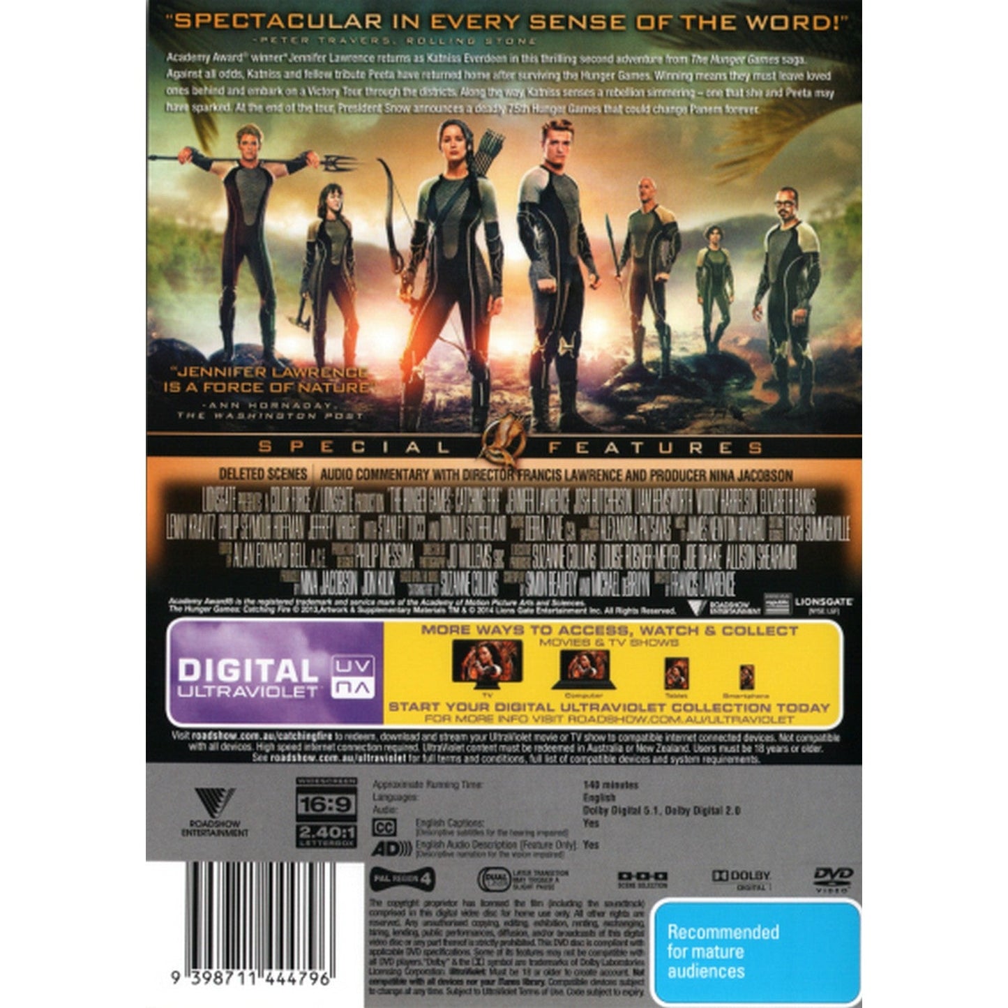 The Hunger Games: Catching Fire DVD