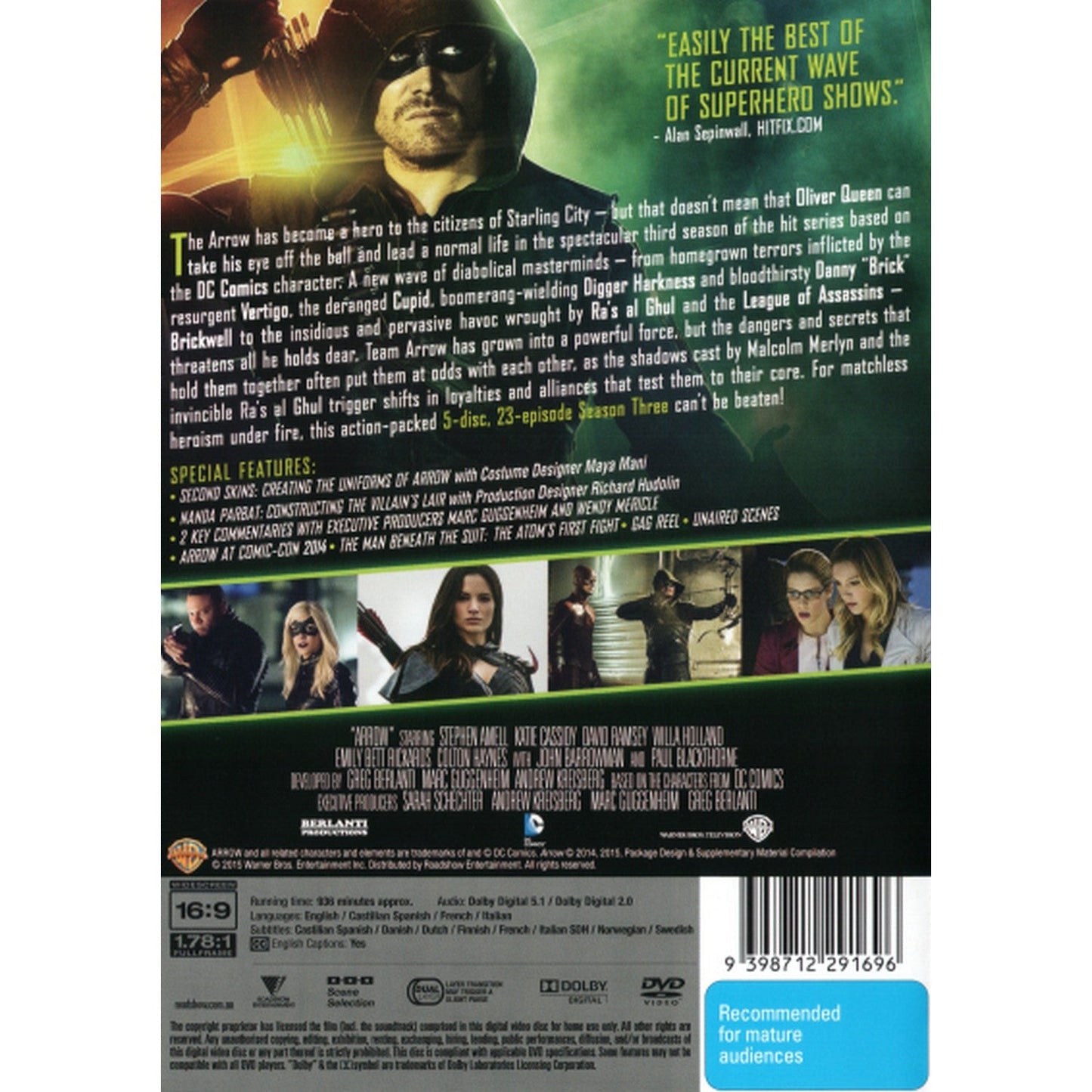 Arrow: Season 3 DVD