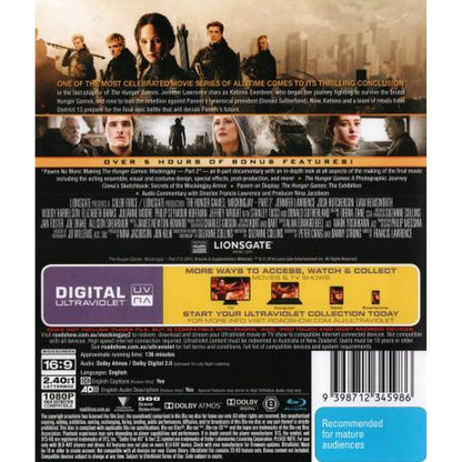 The Hunger Games: Mockingjay Part 2 Blu-Ray