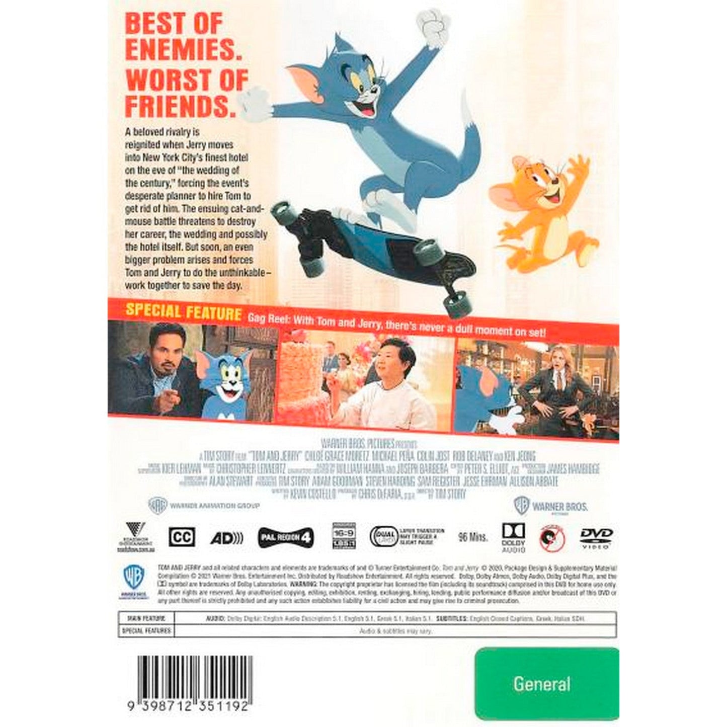 Tom and Jerry: The Movie (2021) DVD