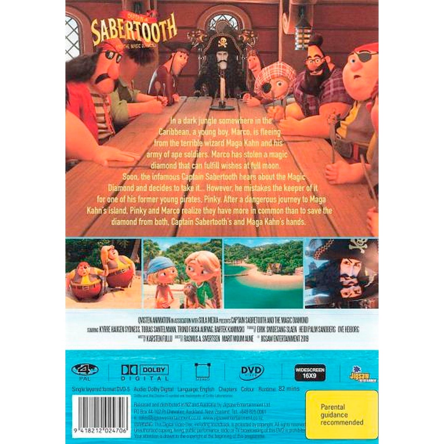 Captain Sabertooth and the Magic Diamond DVD