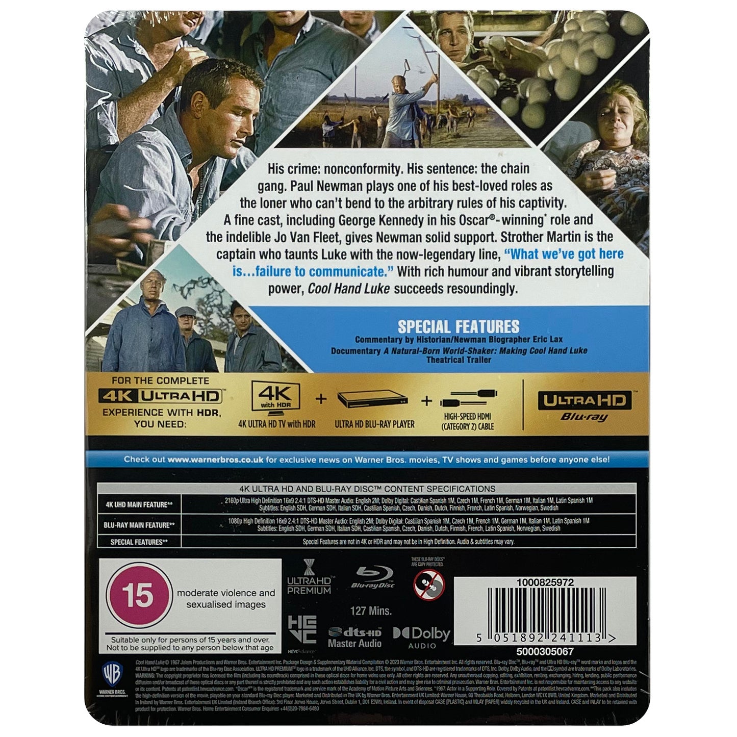 Cool Hand Luke 4K Steelbook