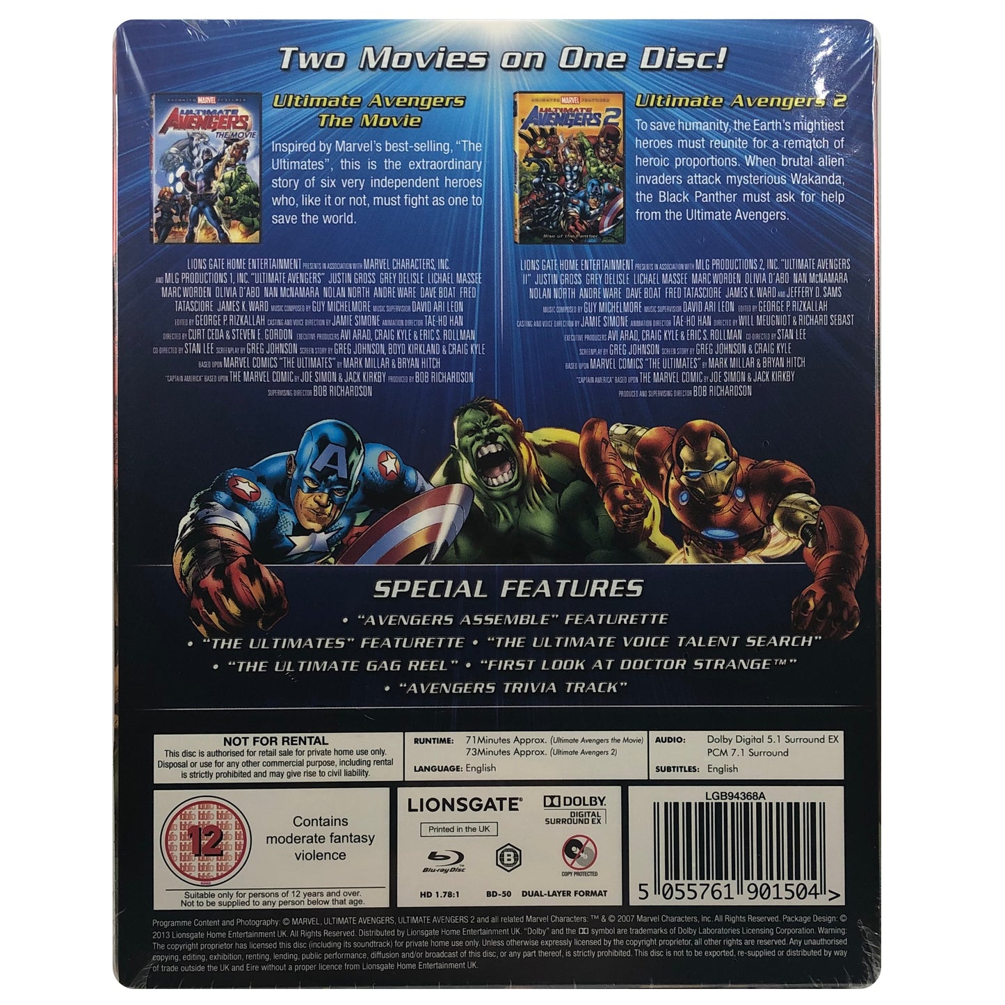 The Ultimate Avengers Collection Blu-Ray Steelbook