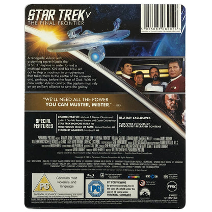 Star Trek V : The Final Frontier Blu-Ray Steelbook