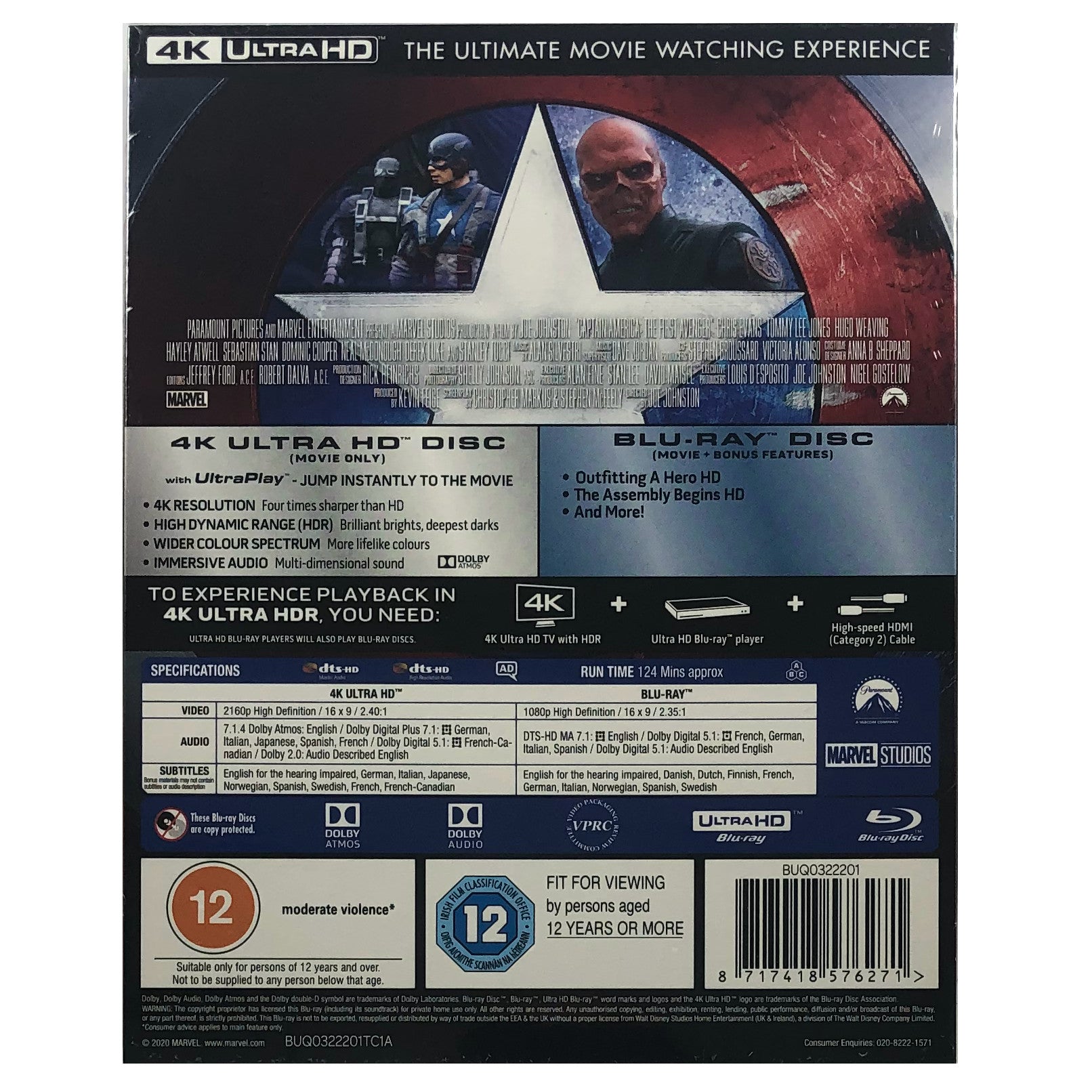 Captain hotsell America 1-2 4K Steelbooks