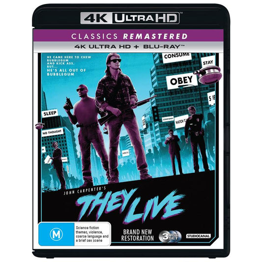 They Live 4K UltraHD + Blu-Ray